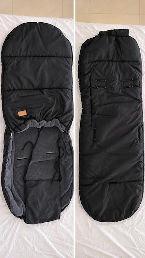 Sac de iarnă bebeluși BOMIMI FLINT PREMIUM , negru   100 cm