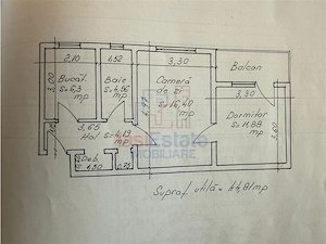 Apartament 2 camere, 45 mp, etaj 3 4 - zona Primaverii | Centrala proprie - imagine 6