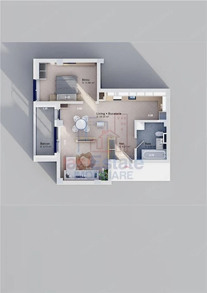 Apartament cu doua camere Rediu cu vedere la lac - imagine 6