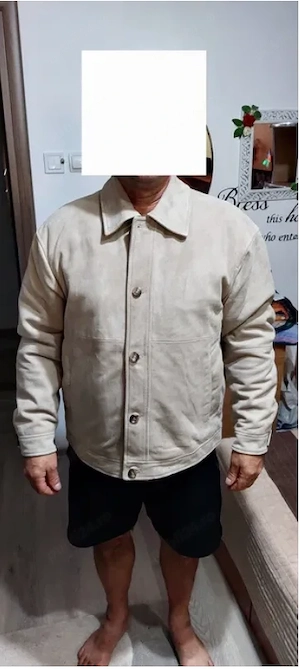 Geaca de piele intoarsa (Cu eticheta)