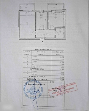 Vanzare Apartament 2 camere 55,64 mp, parcare inclusă, mobilat, 2 balcoane - imagine 8