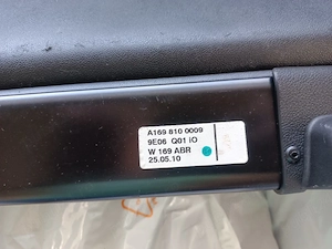 Rulou Polita Capac Portbagaj Mercedes Clasa A Class W169 2004 - 2012 Cod A1698100120
