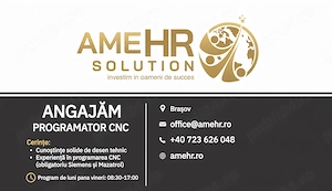 ANGAJĂM URGENT PROGRAMATOR CNC | Siemens   Mazatrol | Industria Automotive