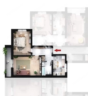 Apartament nou de vanzare cu 2 camere, bucatarie inchisa,Calea Urseni - imagine 12