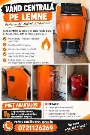 Centrala feroli pe lemne 