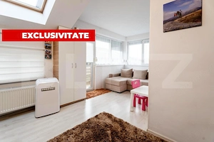 Apartament 3 camere, 2 balcoane, 73 mp suprafata totala, strada Florilor