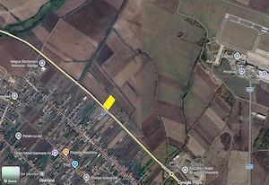 Timișoara Teren 7.244 mp pe Centură zona Aeroport 20 Euro mp, front 63 m proprietar  - imagine 2