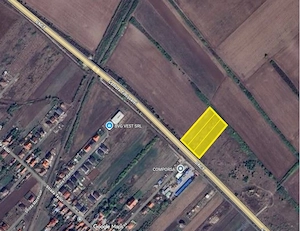 Timișoara Teren 7.244 mp pe Centură zona Aeroport 20 Euro mp, front 63 m proprietar 