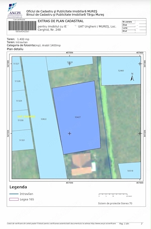 Teren intravilan 1400mp, front 48m, utilități la limită, 15 min de Târgu Mureș, Cerghid - imagine 4