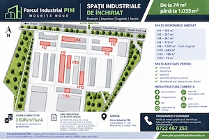 Spații Industriale disponibile pentru închiriere Parcul Industrial PIM   Moșnița Nouă, Județul Timiș - imagine 2