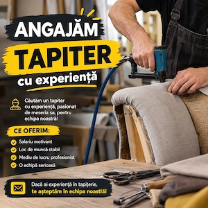 Angajam tapiter cu experienta