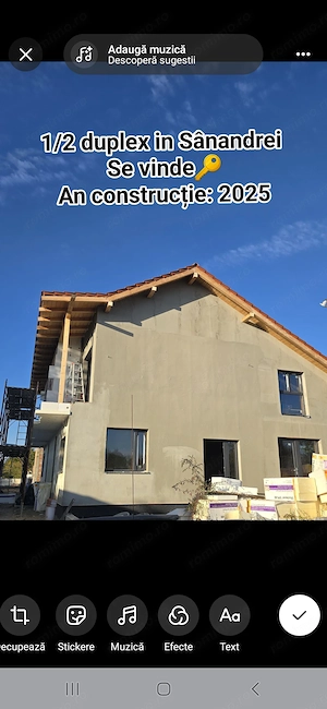 Jumătate de Duplex 130 mp in Sânandrei aproape de centru comunei(magazine,școală,clinica)