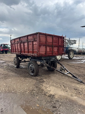 Remorcă agricolă 2 axe, benă înaltă   robustă, pentru cereale și transport agricol - imagine 4