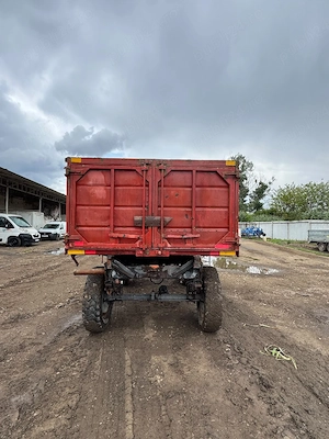 Remorcă agricolă 2 axe, benă înaltă   robustă, pentru cereale și transport agricol - imagine 3