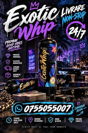Butelie Exotic Whip 670G   Baloane, Petreceri | Livrare NON-STOP