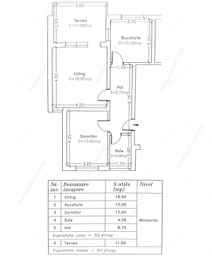 Apartament decomandat | 2 camere + Terasa de 12mp- Str. Bicaz-Giroc - imagine 13