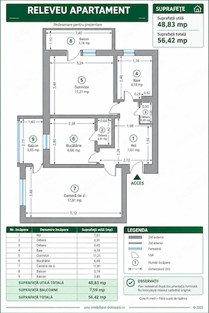 Apartament decomandat de vânzare -2 camere 2 balcoane - Zona Săvenilor  Tudor Vladimirescu,  - imagine 10