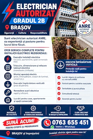 Electrician autorizat ANRE grad 2B