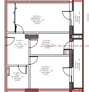 Apartament 2 camere, 57 mp, zona Tudor  - imagine 6
