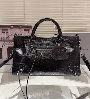 Balenciaga Aventure Nappa geantă de damă, piele naturală