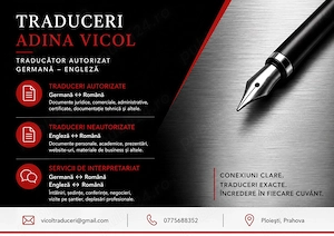 Traduceri Autorizate Germană   Rapid pe WhatsApp | Ploiești & Online