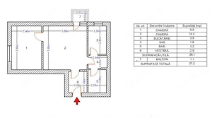 Brancoveanu- 2 camere METROU - imagine 7