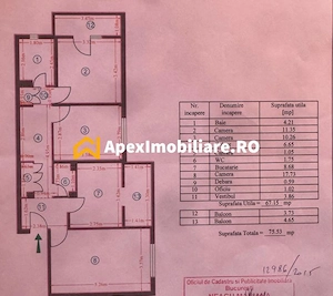 Apartament 3 Camere | Militari- Moinesti | Centrala Proprie | 2 Balcoane - imagine 19