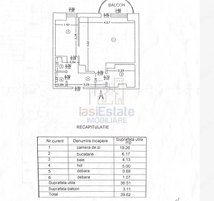 Apartament 1 camera zona Pacurari - imagine 6