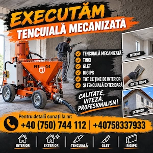 Executăm Tencuială mecanizată 
