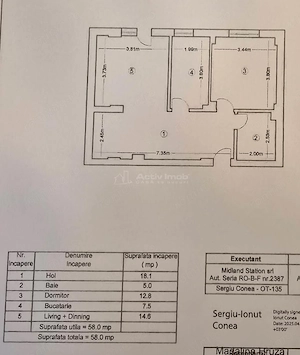 2 cam Rahova, Teius,curte proprie, parcare, mobilat, utilat - imagine 2