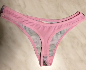 Hot! Chiloti tanga mini super sexy roz pal fete femei -mar.S (noi-eticheta) - imagine 2