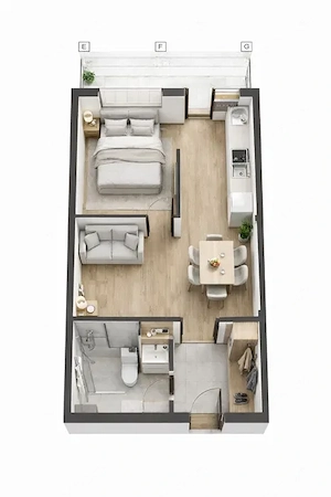 Apartamente cu 1, 2 open space sau decomandate PARCARE INCLUSA Giroc la un minut de magazinul Lidl - imagine 4