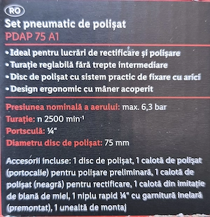 Set pneumatic de polisat, nou, in cutie - imagine 4