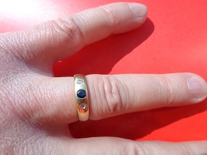 Inel din Aur 14K. cu Safir.
