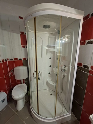 Vand cabina de dus semirotunda, 90X90cm, functionala, functie masaj