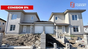 Comision 0% Duplex de vanzare, 5 camere despartit prin garaj - Mosnita Veche