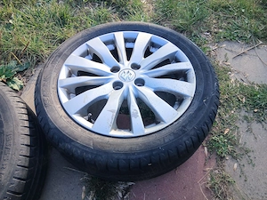 set jante suzuki R16 4x100 cu anvelope vara Michelin an 2016 - imagine 2