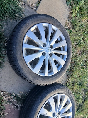 set jante suzuki R16 4x100 cu anvelope vara Michelin an 2016 - imagine 5