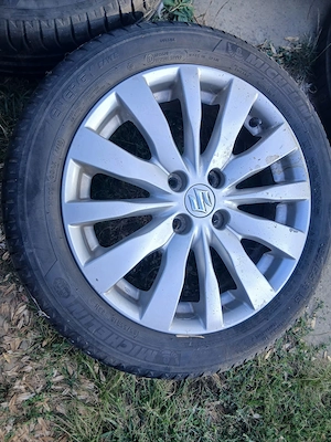 set jante suzuki R16 4x100 cu anvelope vara Michelin an 2016 - imagine 4