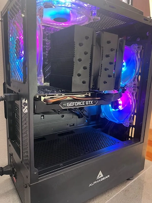Vand pc gaming alphagear - ryzen 7 5700x + gtx 1660 ti + monitor aoc 2590tx 144hz