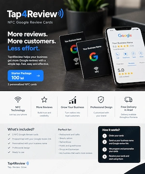 NFC Google Review cards and car accessories