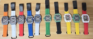 Ceas Bărbați Sport Skeleton   Mecanism Quartz   Curea Textilă   Diverse Culori