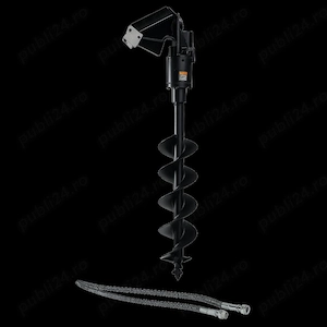 Burghiu hidraulic 450 mm - accesoriu nou pentru miniexcavatoare