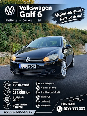 Vw golf 6 1.6 benzina !