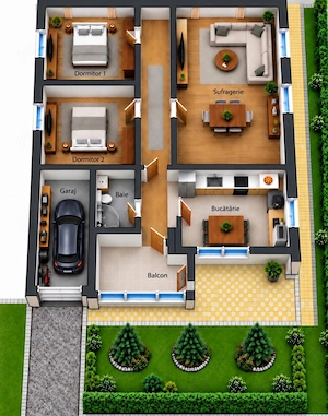 Apartament 3 camere 