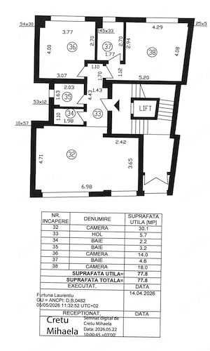 Apartament cu 3 camere 77,80 mp, bloc 2024 - Polona - comision 0% - imagine 7