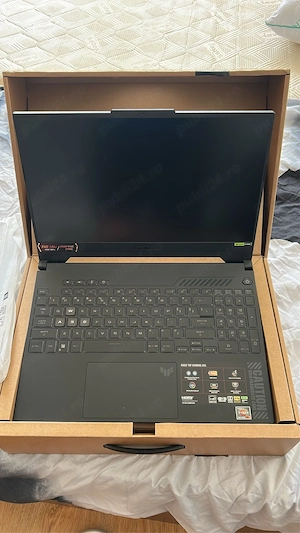 Vând laptop ASUS TUF Gaming A15 FA507NUR, foarte bine întreținut, folosit aproximativ un an.