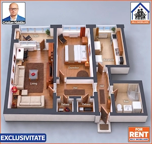 Apartament cu 2 camere | Mobilat | Utilat | Renovat | Tineretului - S4 - imagine 11