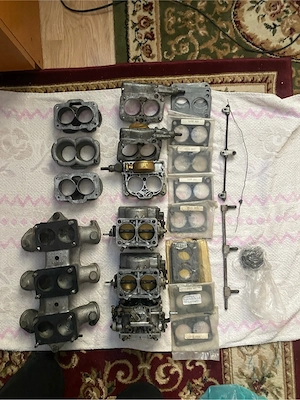 Set Carburatoare Raritate Weber 42 DCNF 2 – Originale Made in Italy (Bancă / Galerie inclusă)