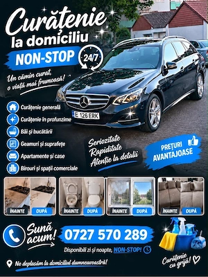 Curatenie La Domiciliu Non Stop 24 7